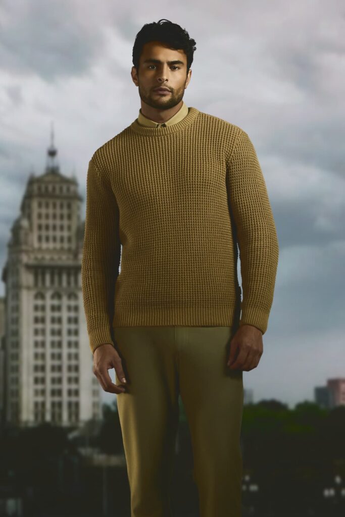 homem vestindo look de inverno masculino