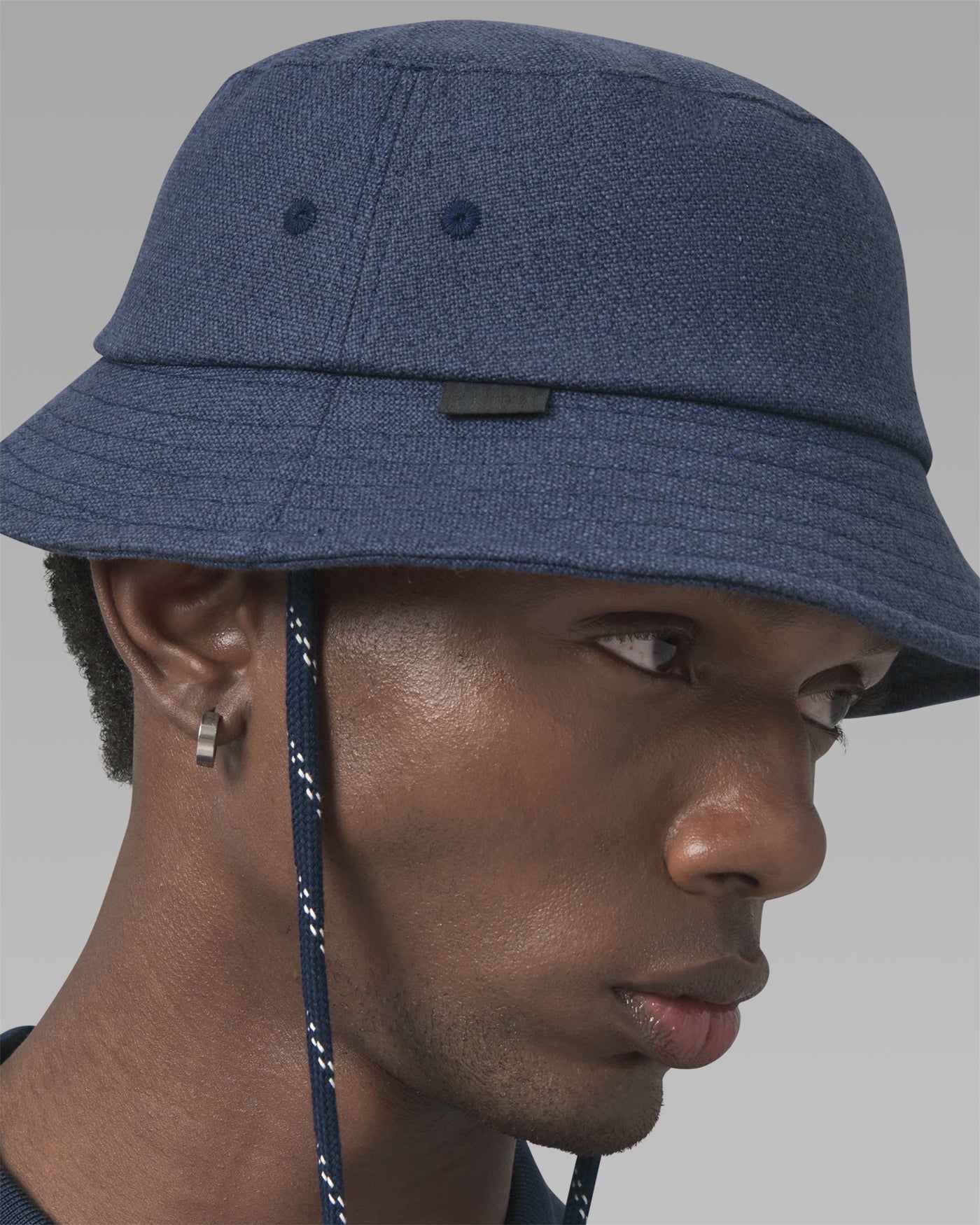 Bucket Hat Modal e Linho Azul Marinho