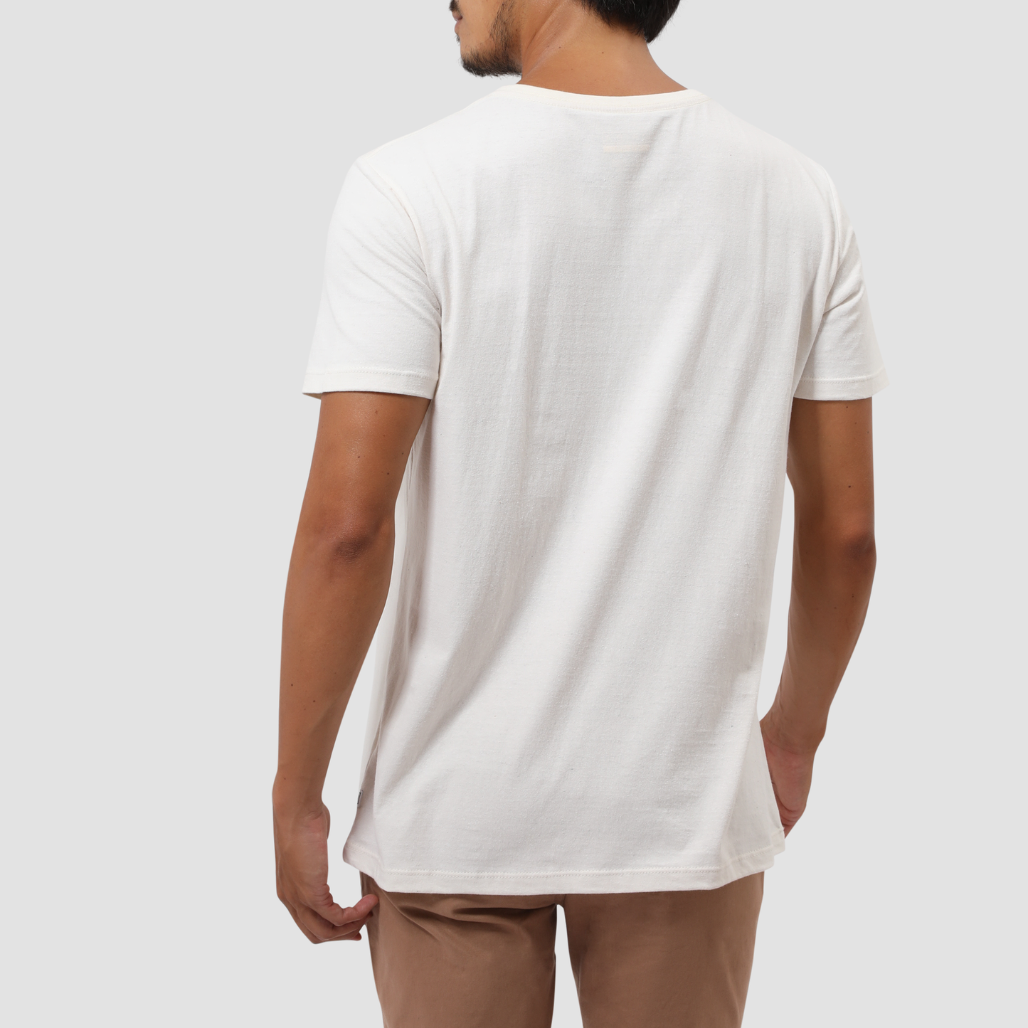 Camiseta Gola C Algodão Reciclado Off White